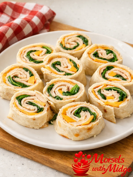 Midge’s High-Protein Turkey & Cheese Pinwheels