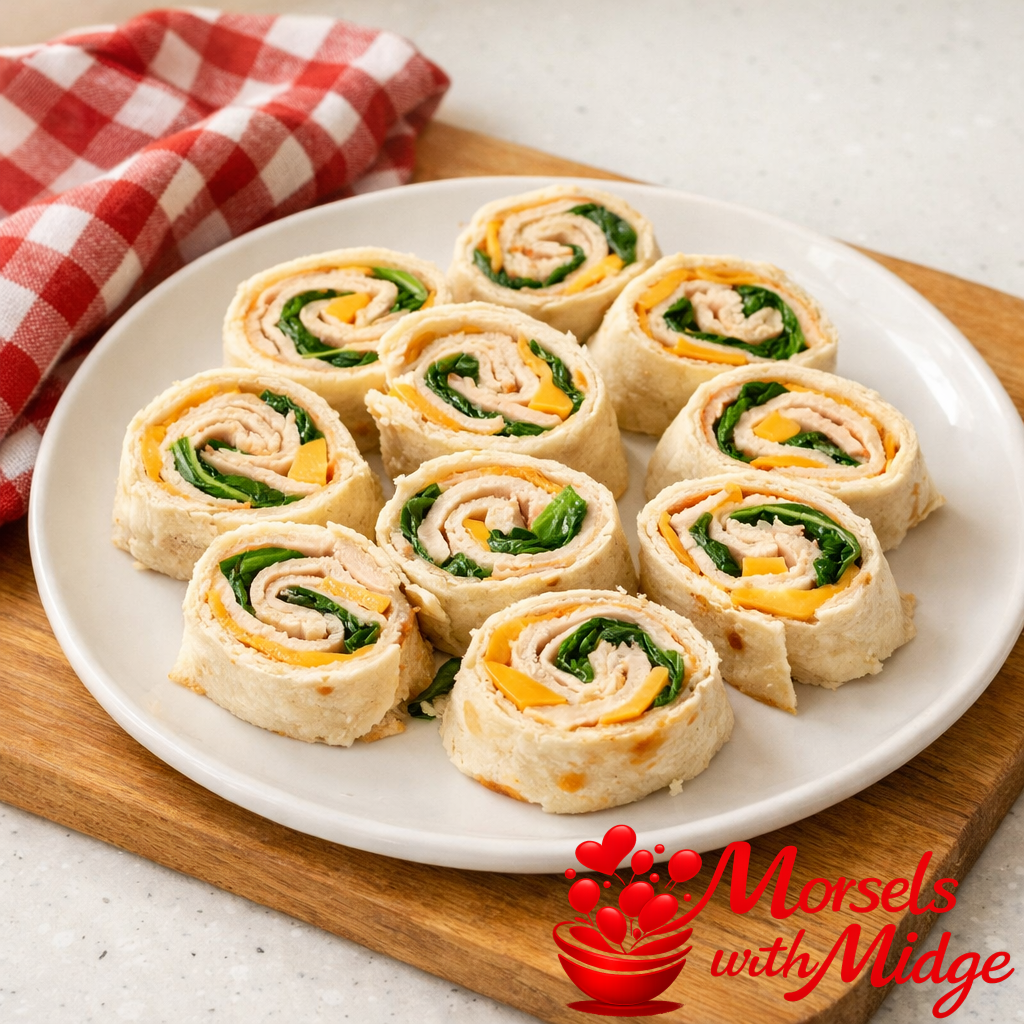 Midge’s High-Protein Turkey & Cheese Pinwheels
