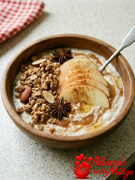 High-Protein Apple Cinnamon Skyr Breakfast Bowl