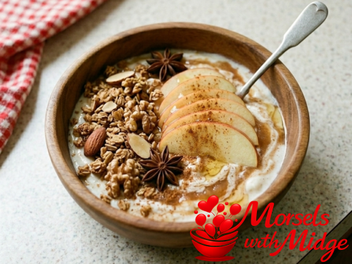 High-Protein Apple Cinnamon Skyr Breakfast Bowl