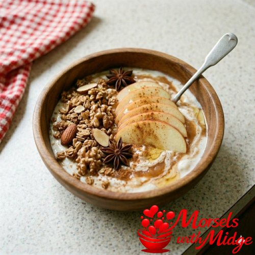 High-Protein Apple Cinnamon Skyr Breakfast Bowl