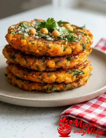 Crispy Chickpea & Sweet Potato Fritters