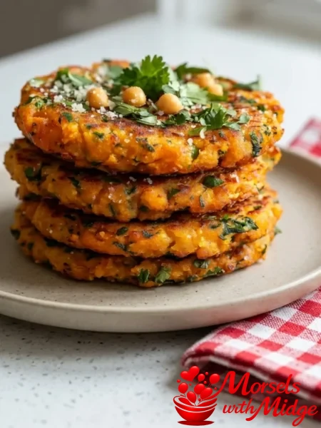 Crispy Chickpea & Sweet Potato Fritters